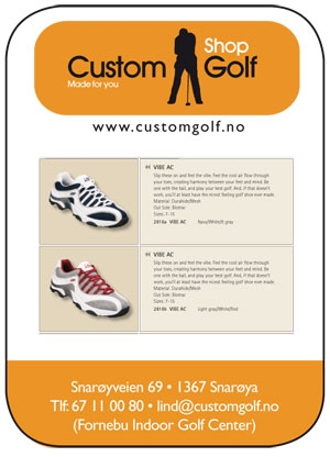 Logo og profilering for Custom Golf
